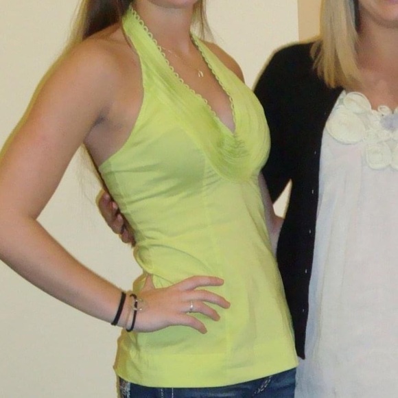 BCBG Lime Halter - Picture 1 of 3